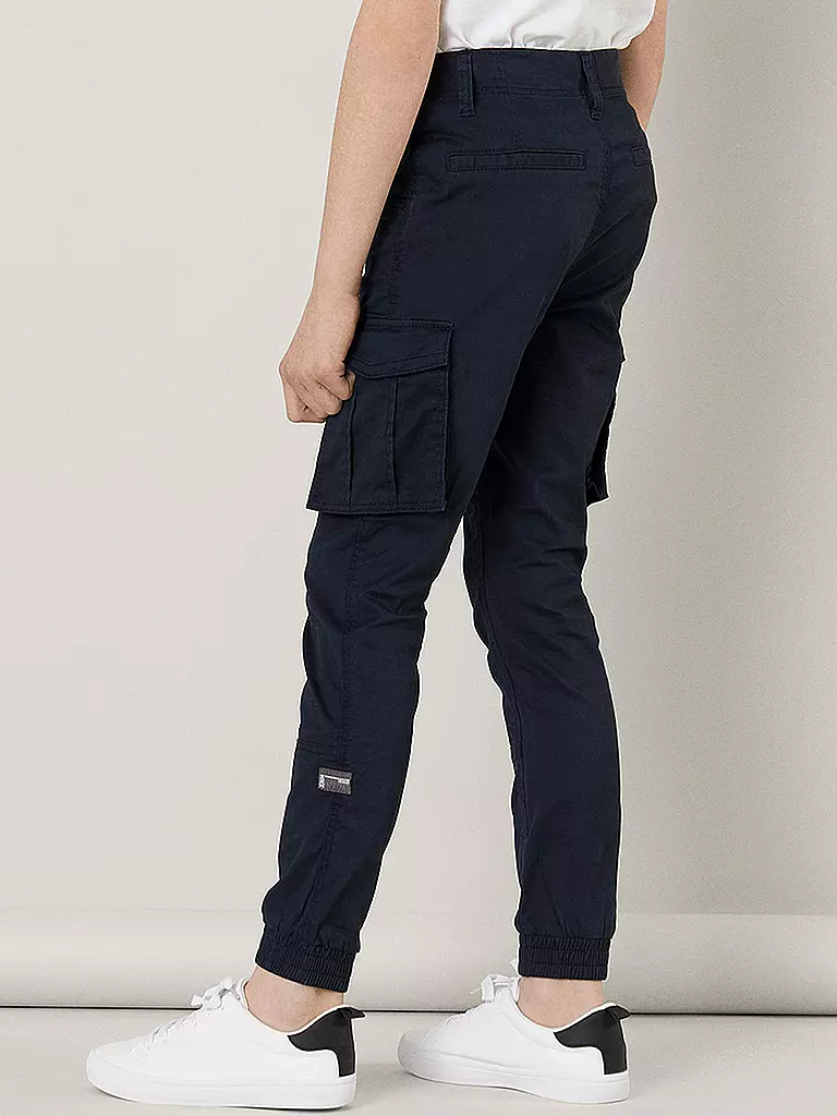 NAME IT Jungen Cargohose Regular Fit NITBAMGO  blau