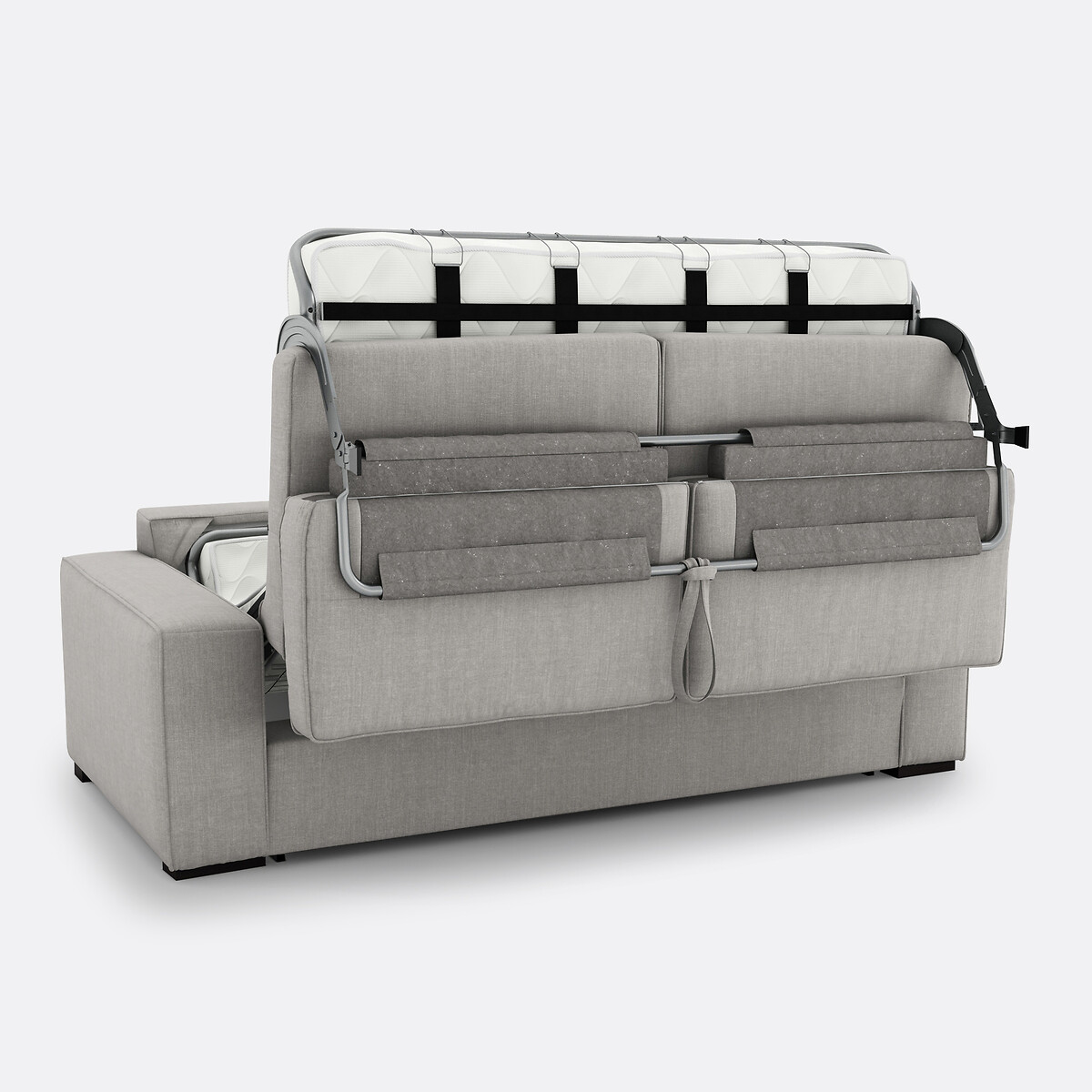 LA REDOUTE INTERIEURS<br>Sofá-cama em algodão/linho, espuma HR premium, Cecilia