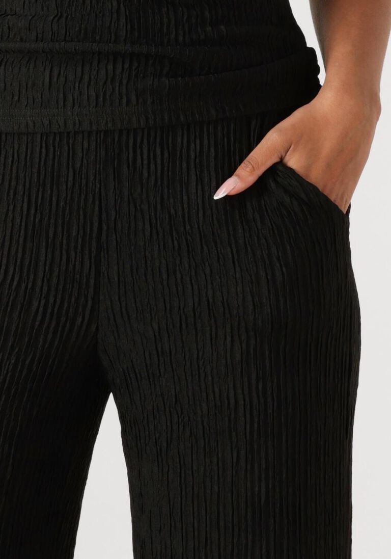 zwarte aaiko wijde broek ramona structure pes 564