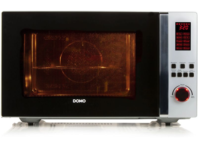 Domo Mikrowelle mit Grill DO24201C Schwarz Kombi-Mikrowelle inklusive Grillrost