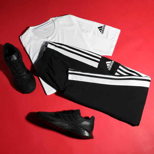 Pantalon Jogging A Bandes Squadra 21 Presentation GT8795 Noir