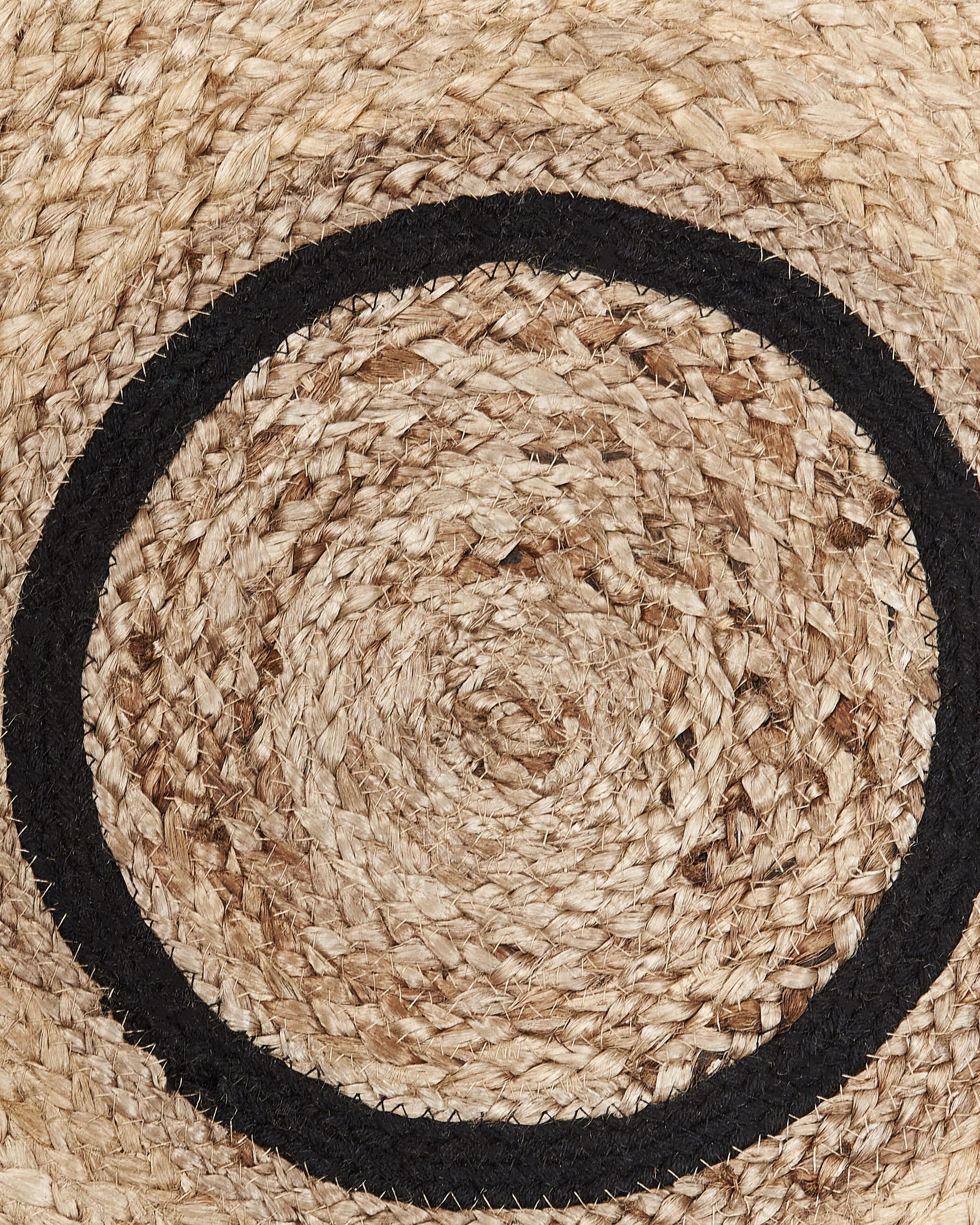Vloerkleed BUKSE Beige ø 140 cm Jute