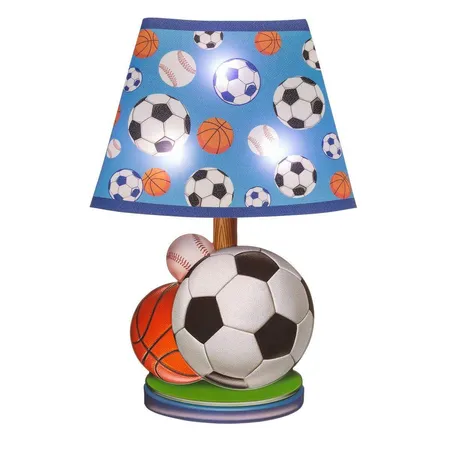 Idena LED Wandsticker Lampe Fußball, ca. 31 x 18 cm