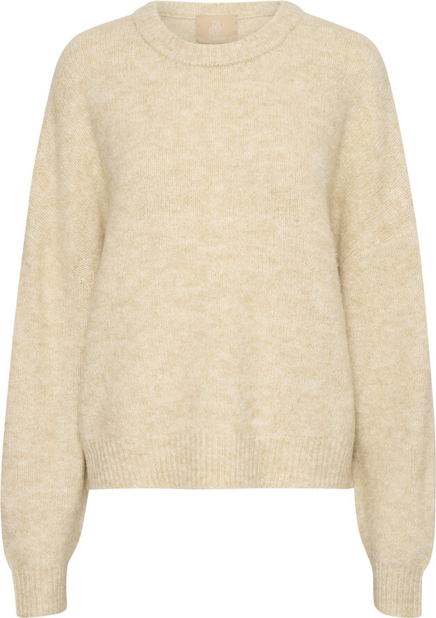 Culture CUkimmy Pullover Oyster gray solid melange