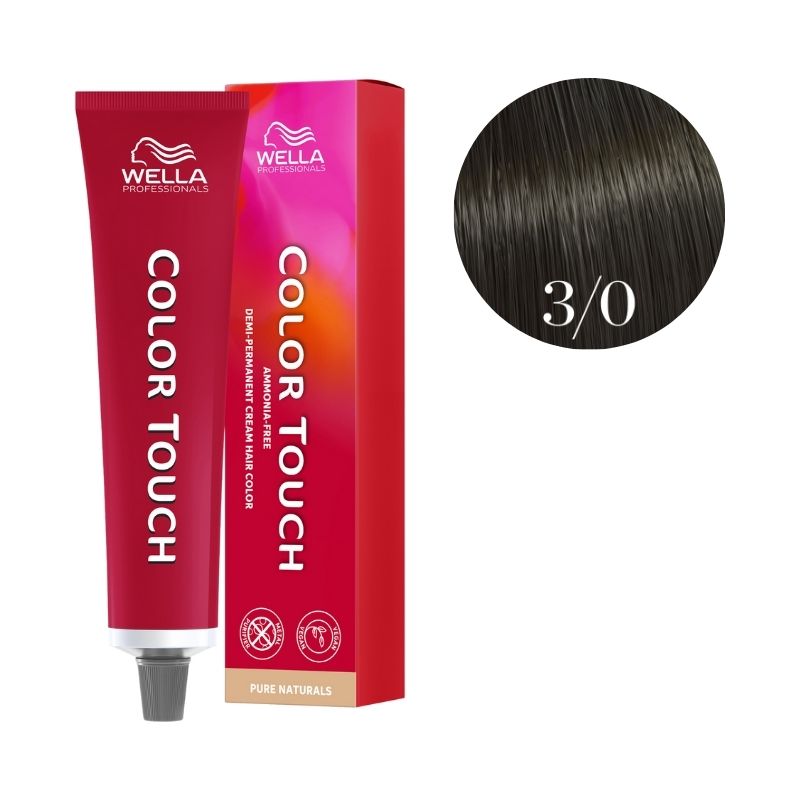 Coloration Color Touch Pure Naturals 3/0 Châtain Foncé Naturel Wella 60ml