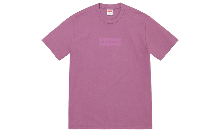 Supreme Tonal Box Logo Tee Dusty Purple