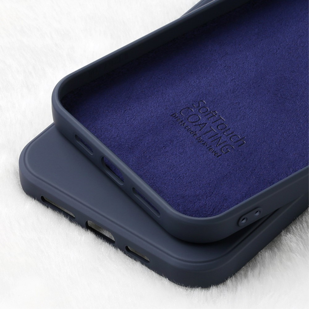 iPhone 12 / iPhone 12 Pro Silikon Case Hülle - Dunkelblau