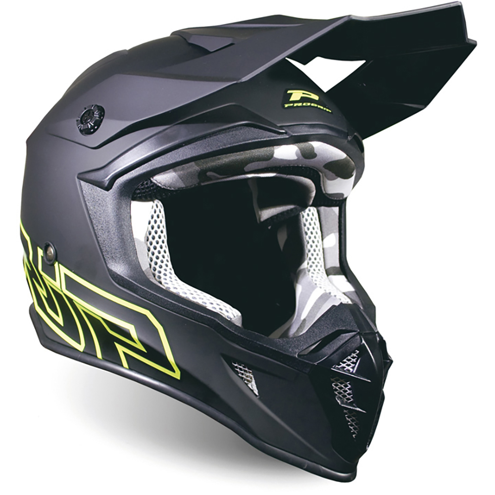 Progrip - Casque 3180 - 2021 Noir Mat / Jaune