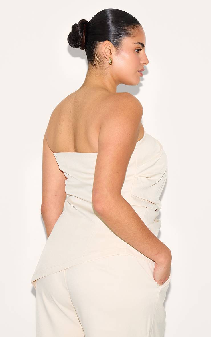 Amande Ensemble Coordonné Haut Tissé Ajusté Grande Taille