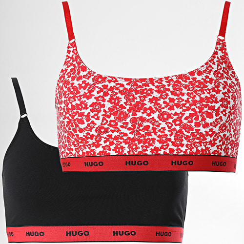 Lot De 2 Brassières Femme 50495872 Rouge Noir