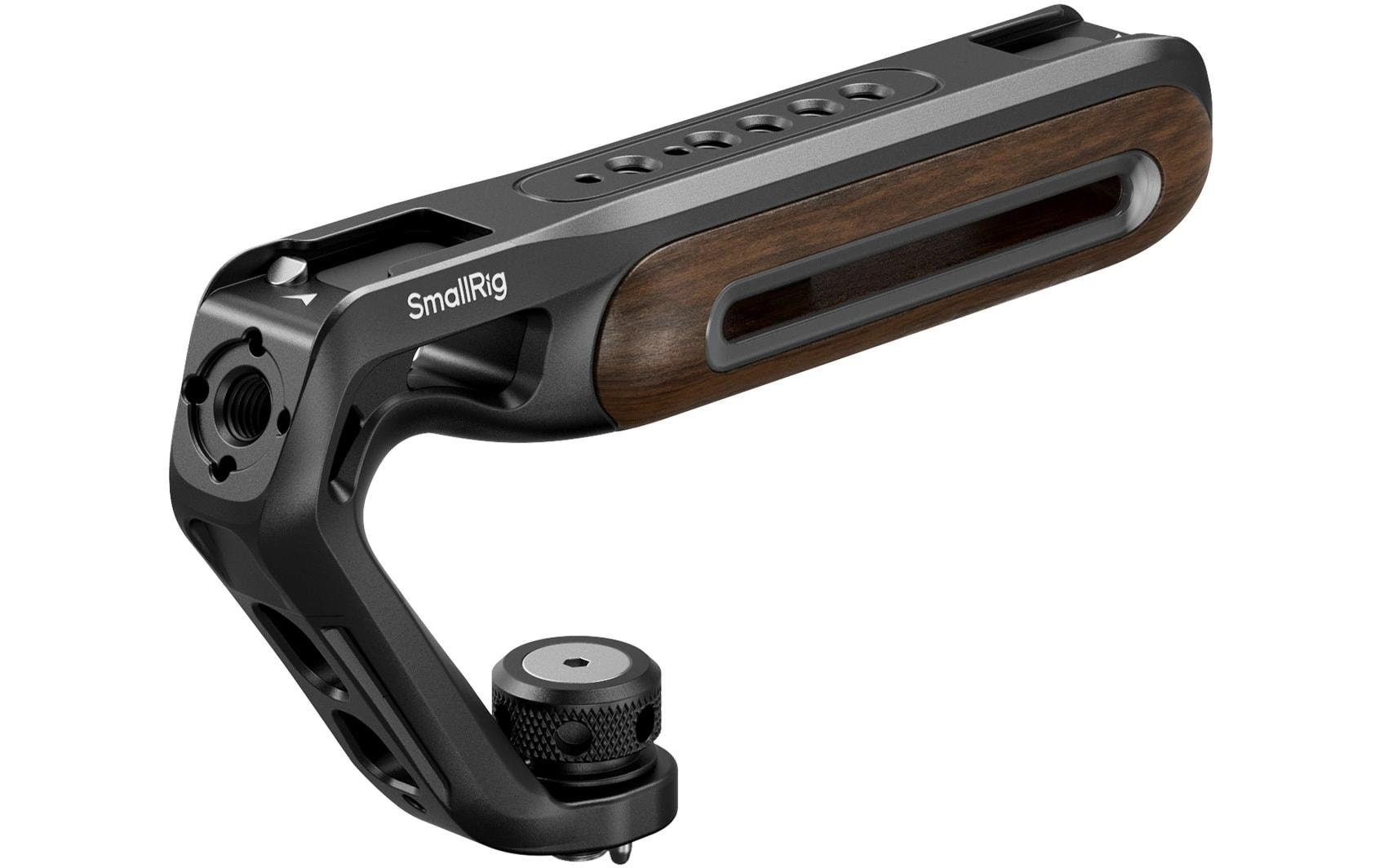 Wooden Top Handle mit 1/4-20- und ARRI-3/8-16-SchraubeErgonomischer Handgriff für Kameras
