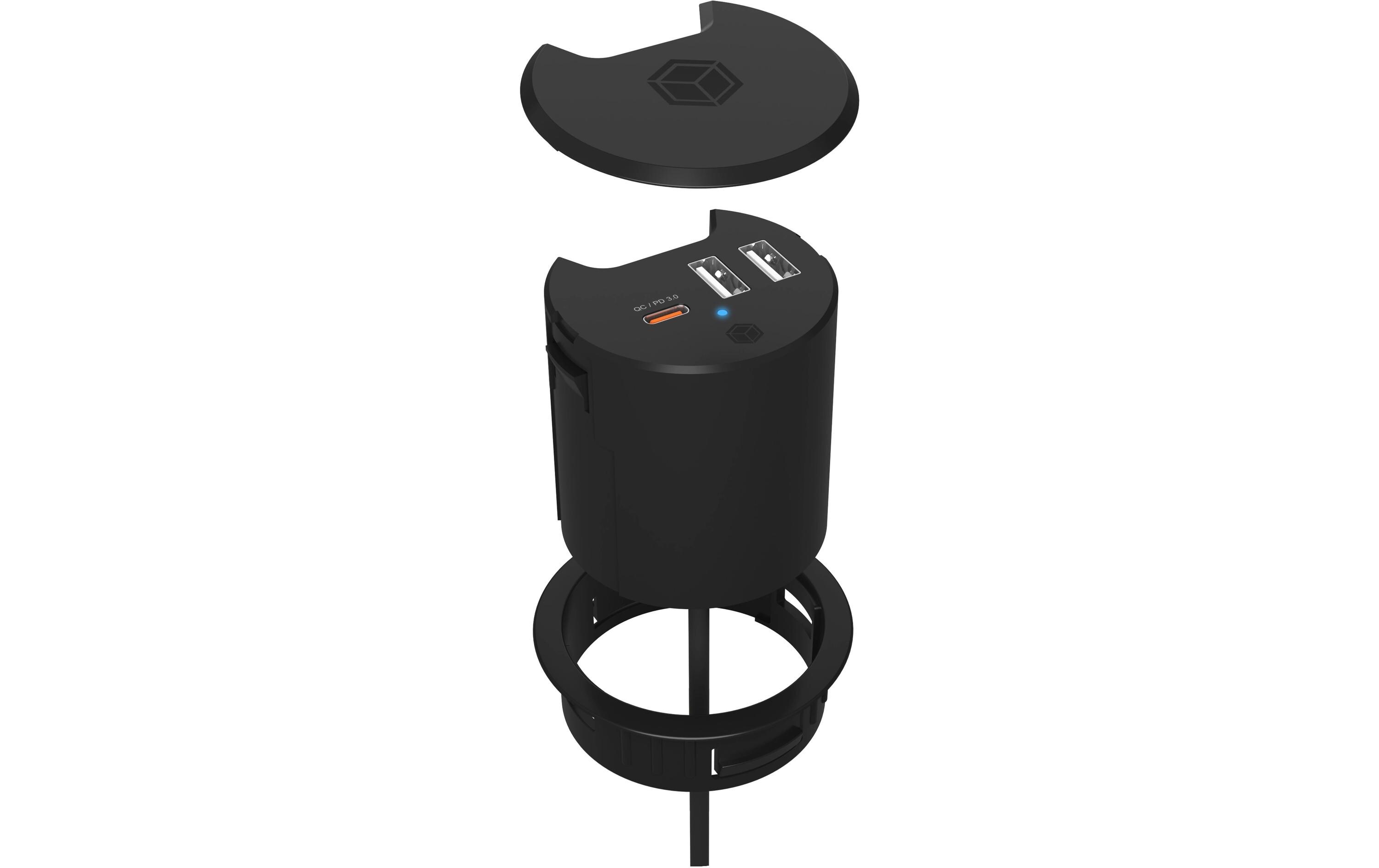 Tisch-Hub IB-HUB1407USB Tischladegerät mit Power Delivery und Quick Charge