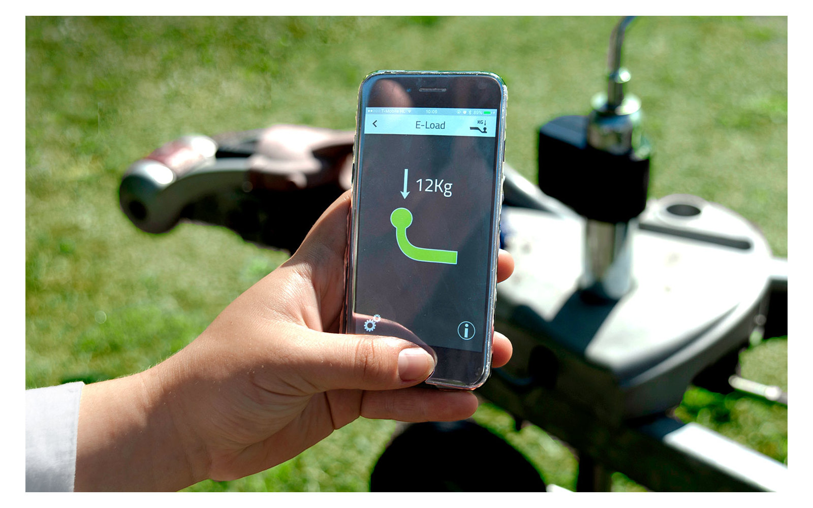 E-Trailer E-Load Stützlastsensor für Smart Trailer System inkl. Stützrad