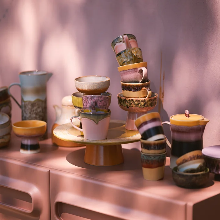 HKliving - 70's Kaffeebecher, moss