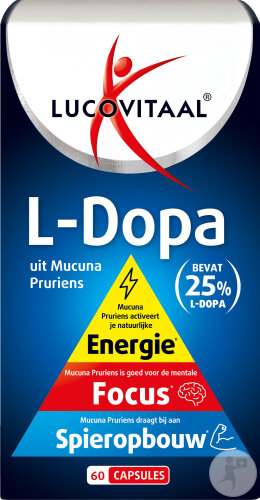 Lucovitaal L-Dopa Mucana Pruriens 60 Capsules