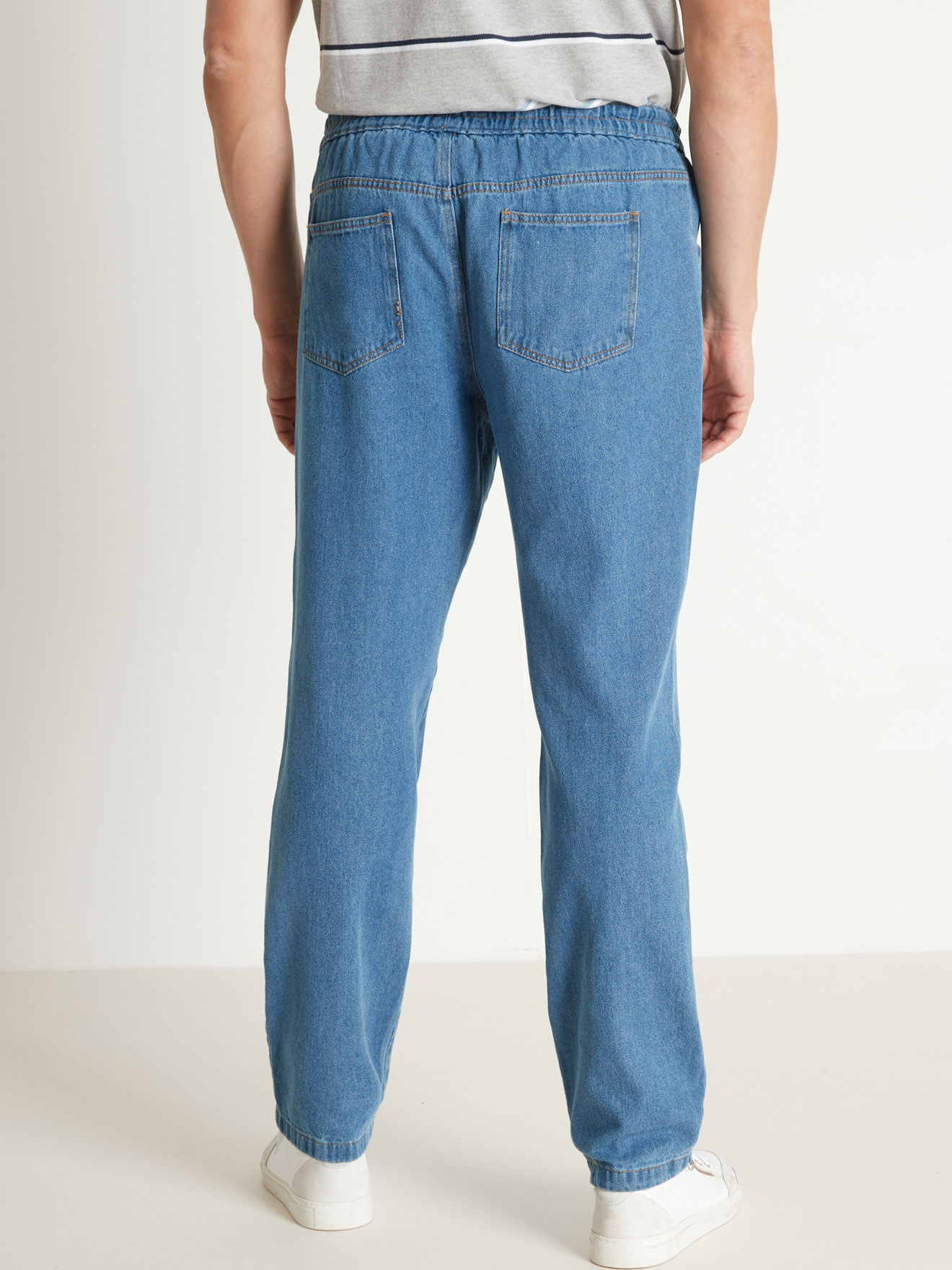 Pantalon 5 poches denim léger