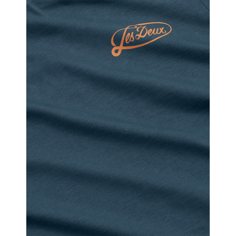 Køb Les Deux Kids Dark Denim Blue Contrast T-Shirt KIDS