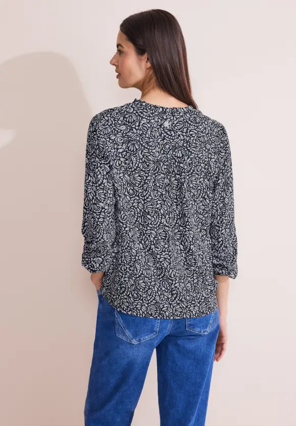 Print Tunikabluse - deep blue