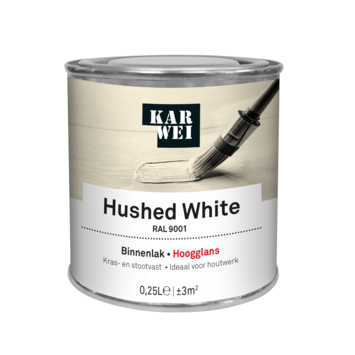 KARWEI binnenlak hoogglans RAL 9001 hushed white 250 ml