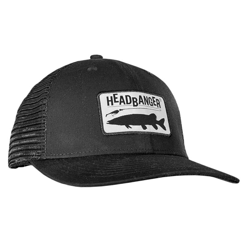 Casquette Homme Headbanger Pike Patch Snapback Trucker - Noir