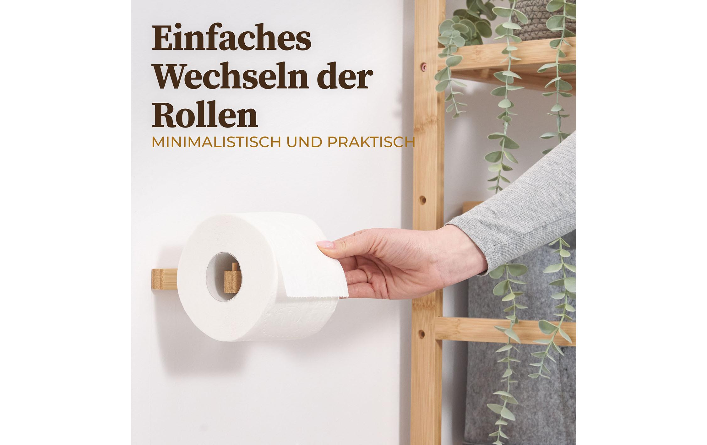 Toilettenpapierhalter Evan NatureWC Papierhalter für die Wand