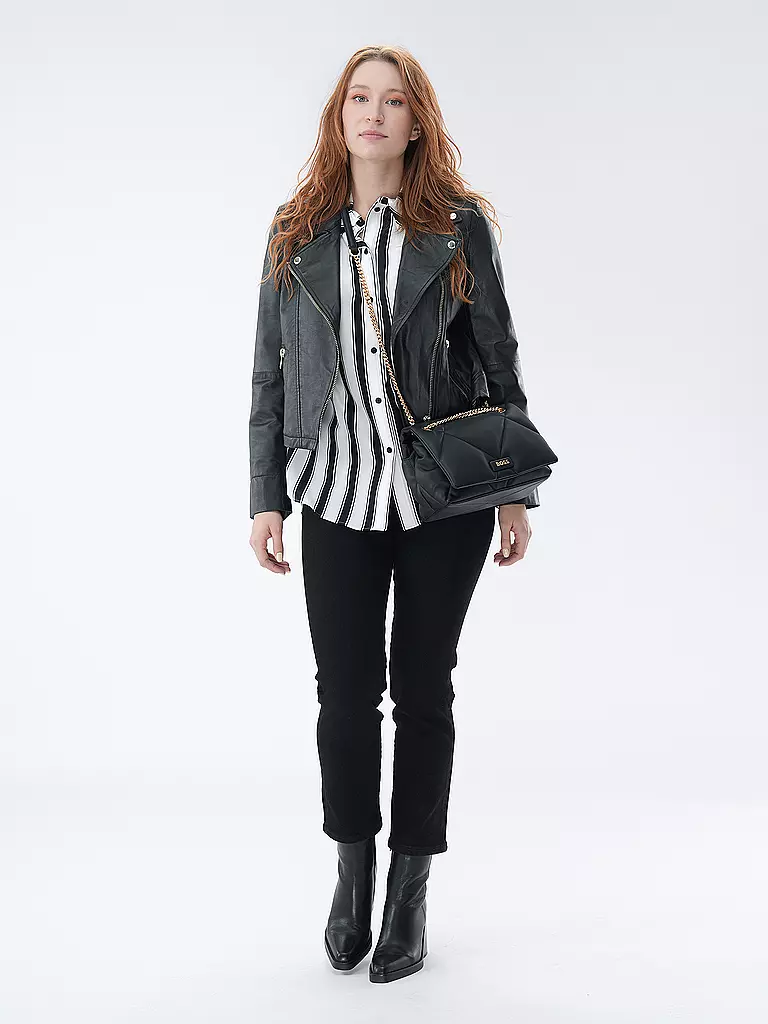 RIANI Lederjacke schwarz