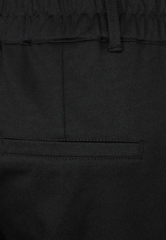Loose Fit Paperbag Hose - Black