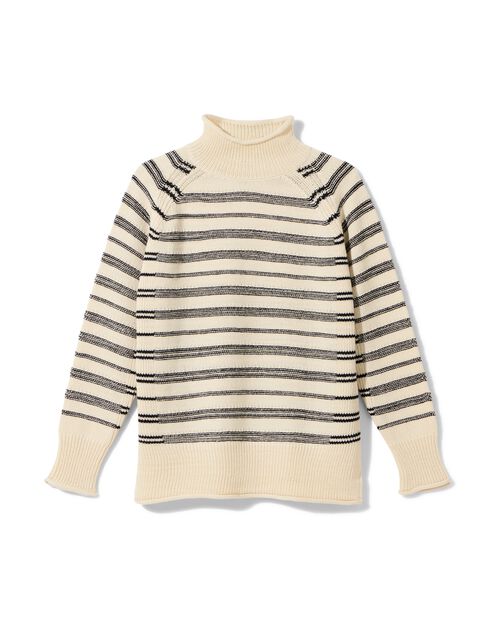 pull en maille femme Zelda blanc/noir