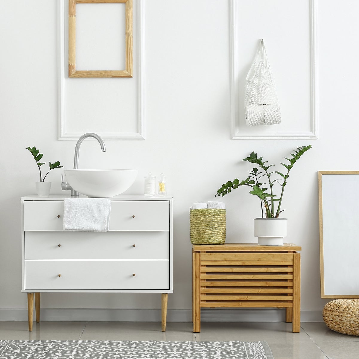 ML-Design keramische wastafel in glanzend wit, Ø 28 x 11,6 cm, inclusief afvoergarnituur, ronde opzetwastafel zonder overloop, moderne wastafelmeubel, wastafel, wastafelmeubel, fonteintje, voor badkamer
