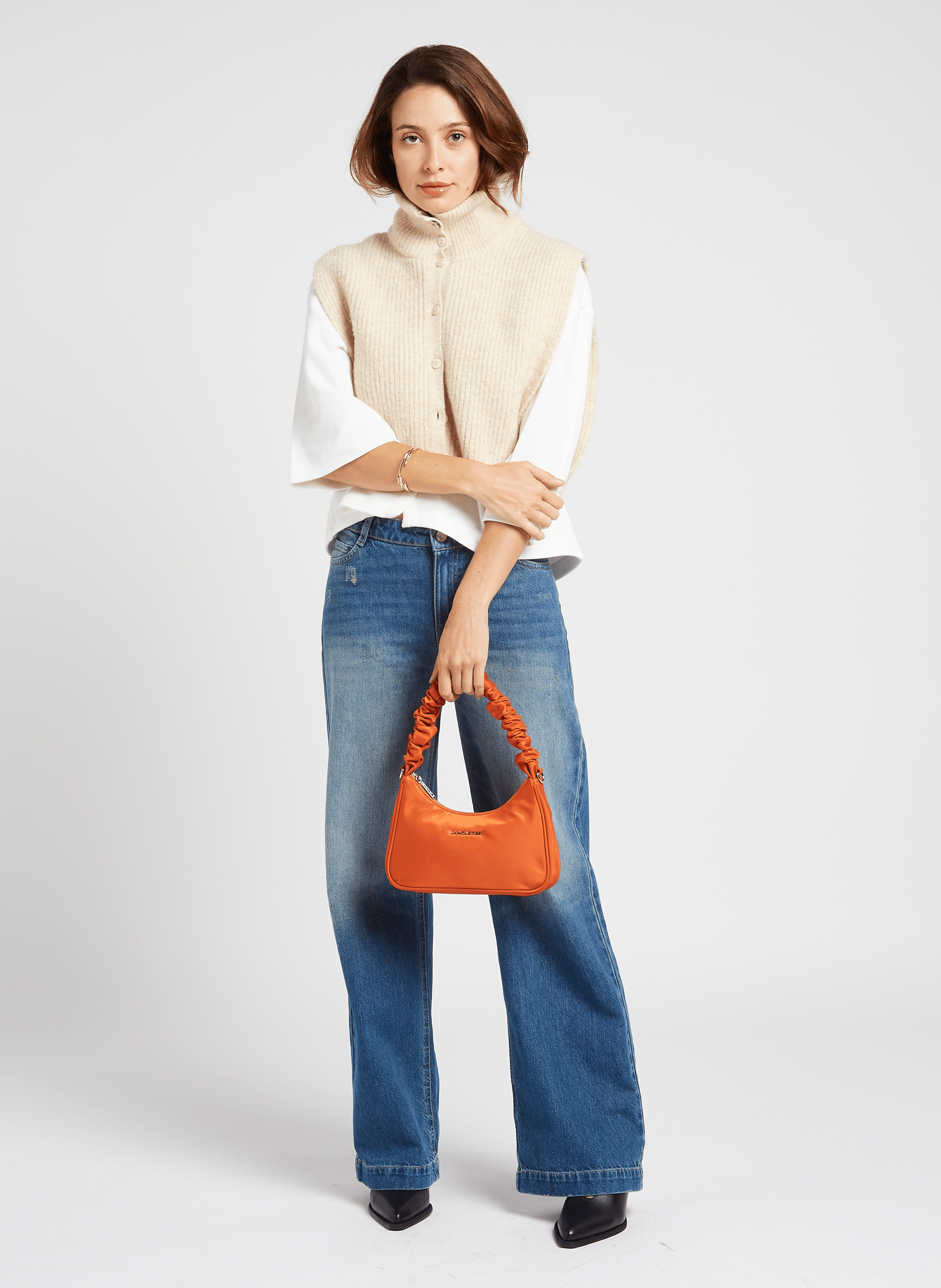 CHOUCHOU - Sac baguette porté épaule| Orange