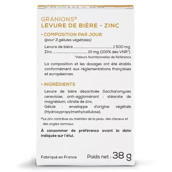 Granions Levure de Bière 60 gélules