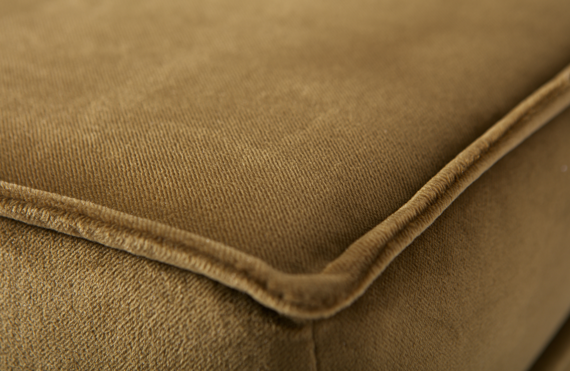 Hocker Rodeo op poten velvet - Honing geel