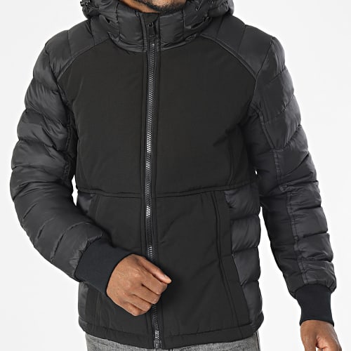 Doudoune Capuche Noir