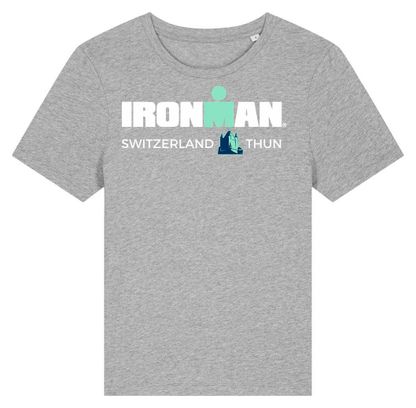 T-Shirt Manches Courtes Ironman Switzerland Gris Femme
