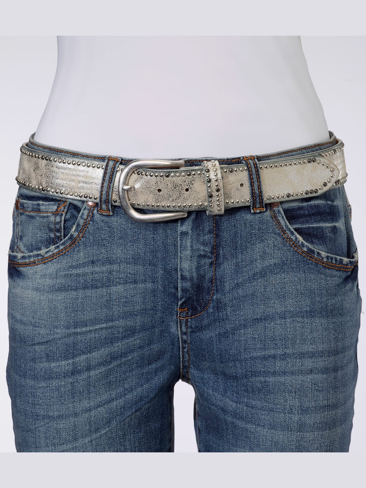 Ceinture aspect métallisé décoratif
