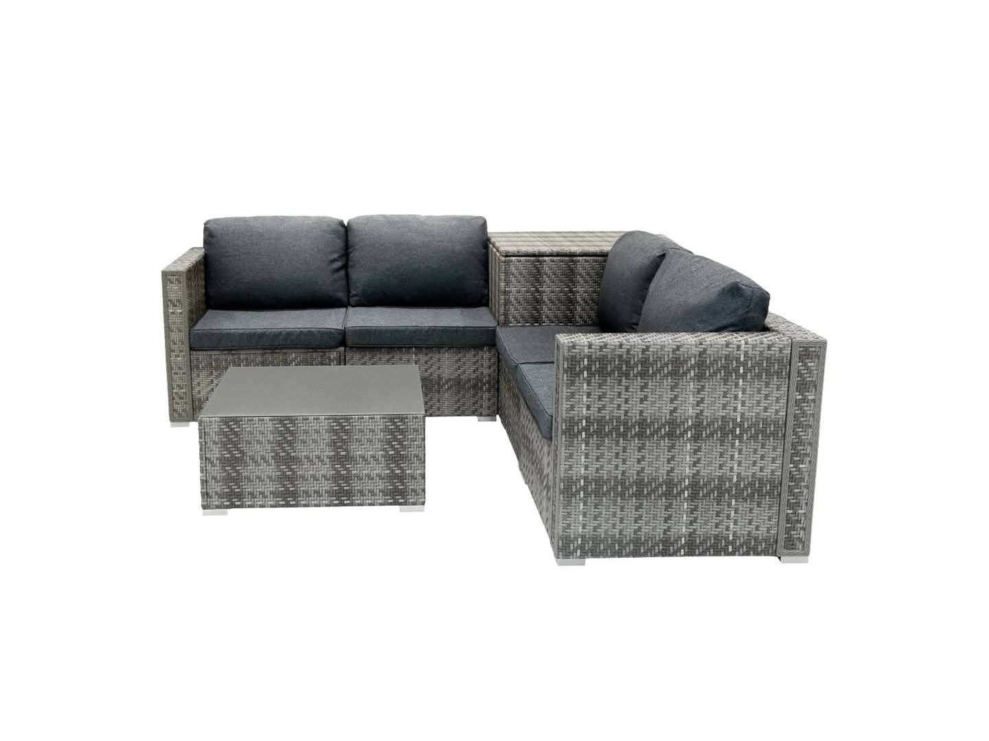 Marielle Rotan Modulaire 6-Delige Meubel Set - Grijs