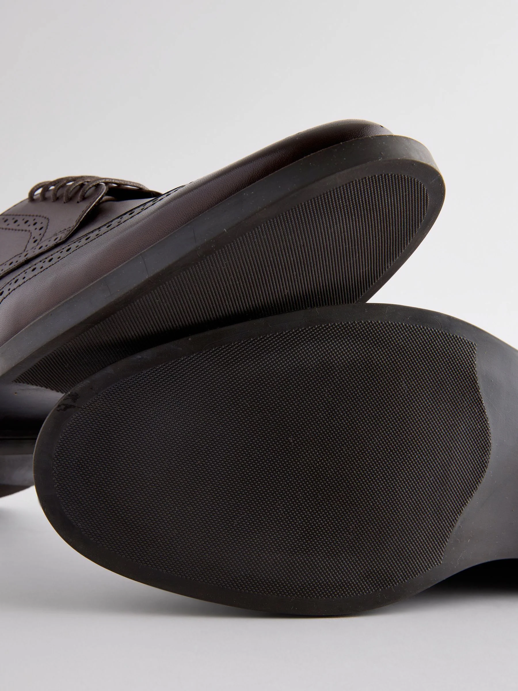 Bruin - Leren brogue-schoenen