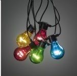 Konstsmide - LED Feestverlichting - Multicolor - 2 Meter - Zwart - 5 Bollen