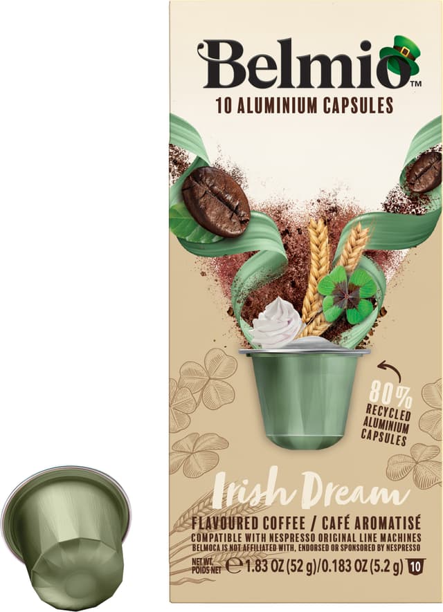 Belmio Irish Dream kaffekapsler til Nespresso (10 stk.)