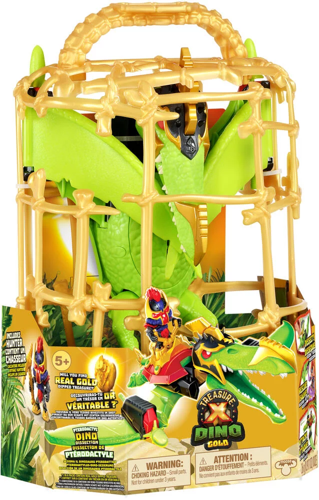 TRESOR X - PLAYSET PTERODACTYL  - L'OR DES DINOSAURES