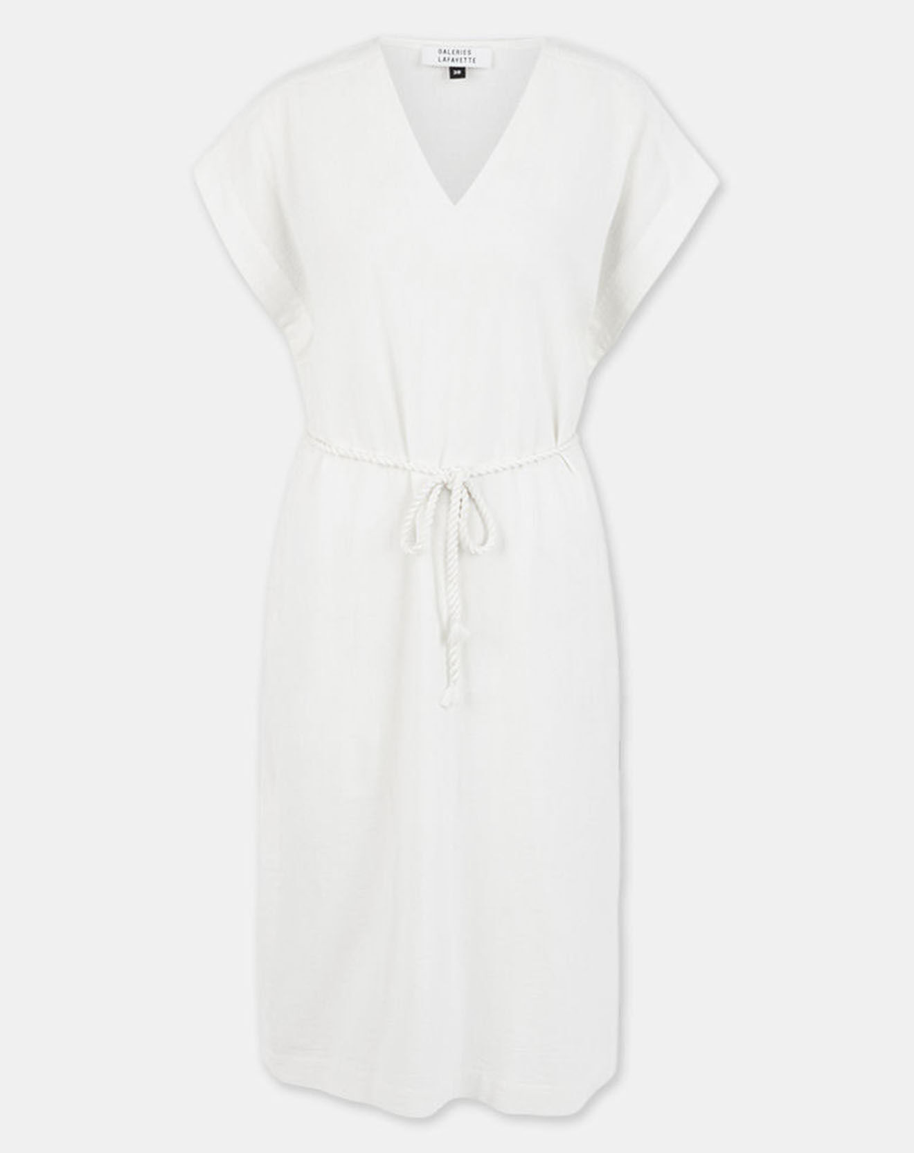 Galeries Lafayette Robe en Coton biologique Lima blanche