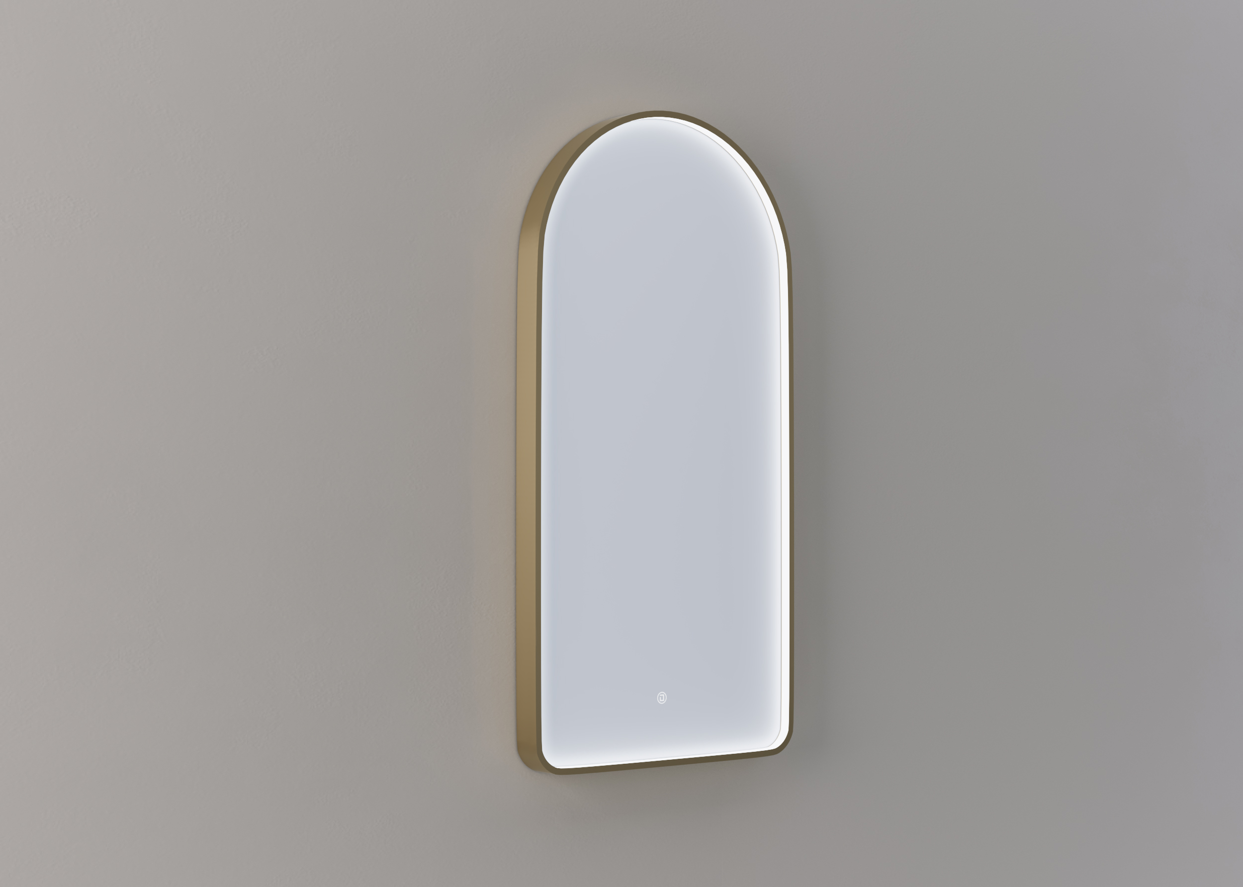 Thebalux M27 spiegel 50x100cm met verlichting en verwarming messing