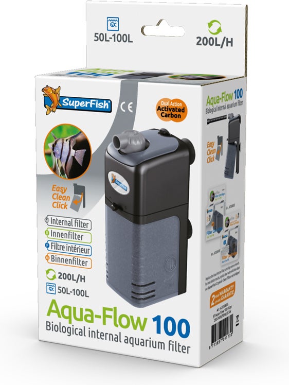SuperFish aquarium filter Aqua-Flow 100 zwart 200 L/h