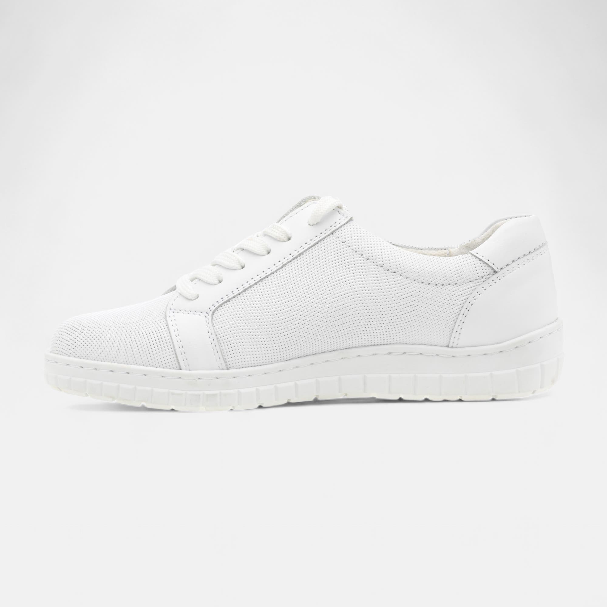 Baskets basses Femme en cuir blanc