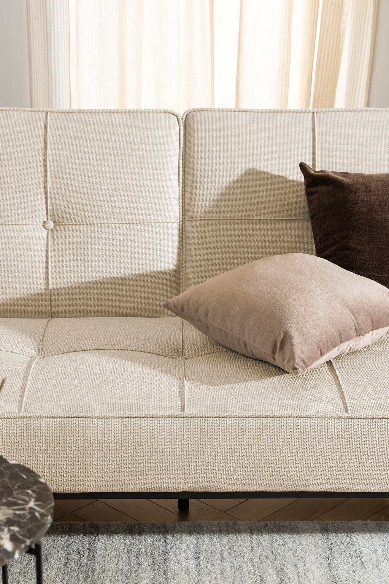 Tava Slaapbank - 198 x 95cm - Beige