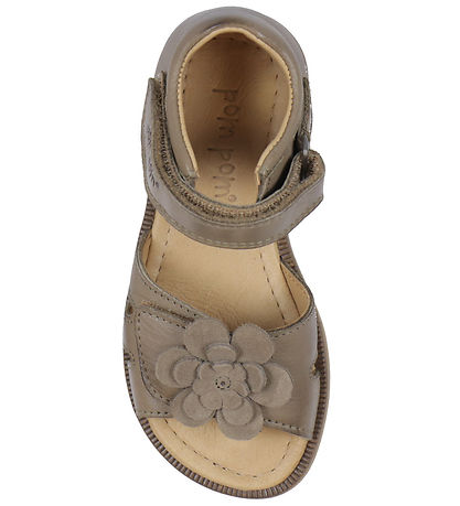 Pom Pom Sandaler - Flower - Latte