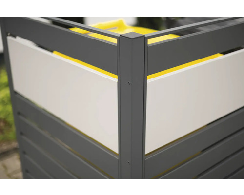 WESTMANN Planum opbergbox met 3 bakken, 250 x 90 x 120 cm, antraciet