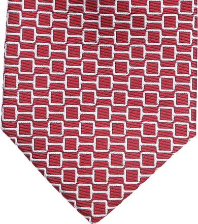 Suitable Stropdas Zijde Print Rood FC22-10 Red kopen