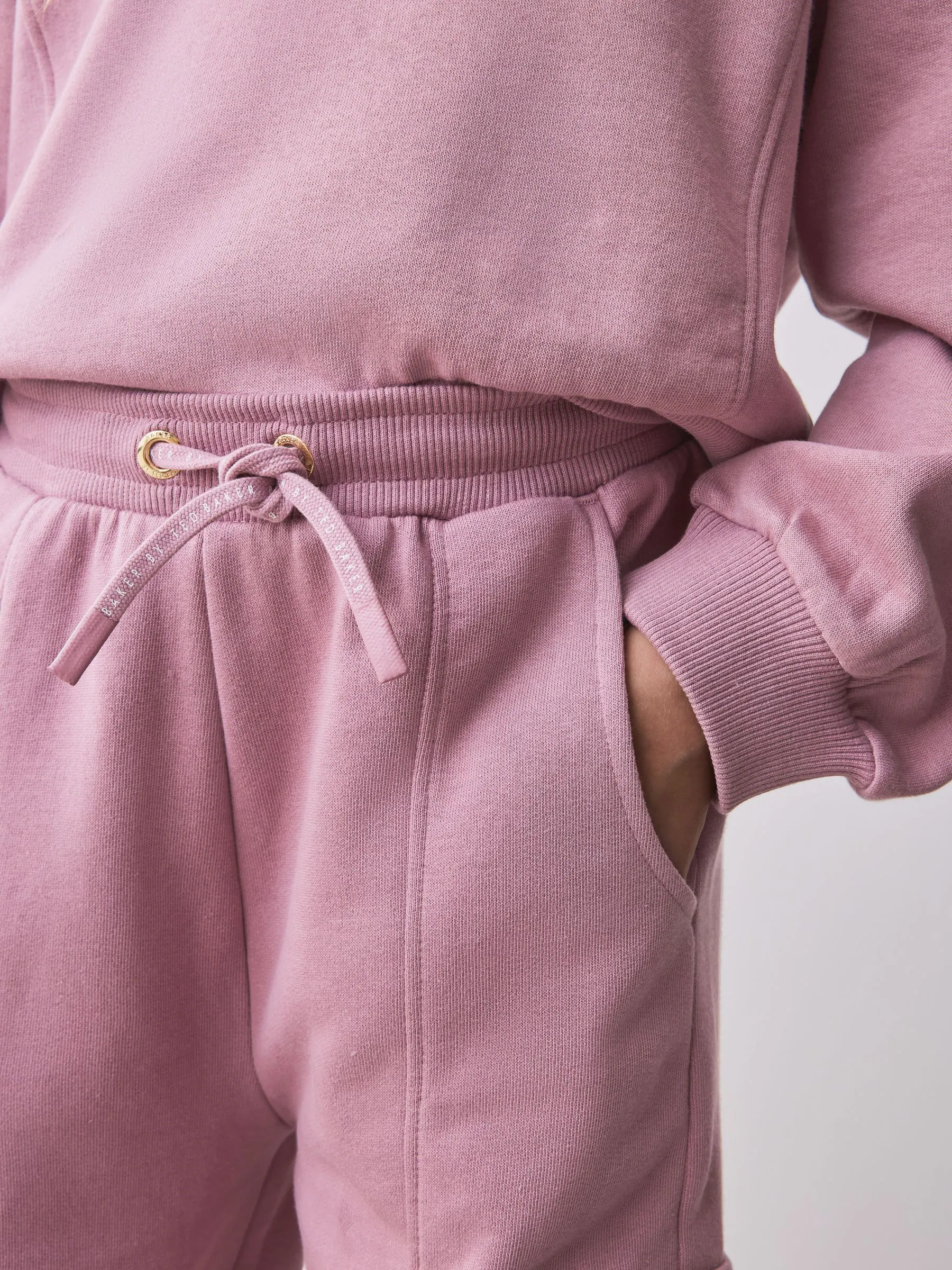 Baker by Ted Baker Paarse 2 Pieces Hoodie en Cargobroeken met Wijde pijpen Set