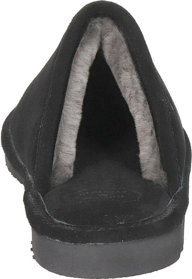 Warmbat Australia Barron suède pantoffels zwart
